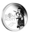 Moneda de plata 1$ Tuvalu 2024 AC/DC. BONN SCOTT. Música  - 3