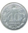 Moneda de México 10 Centavos 1933. Plata  - 1