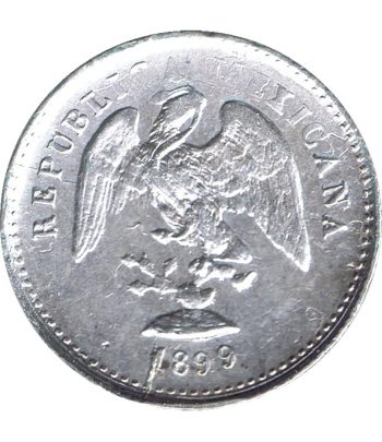 Moneda de México 5 Centavos 1899 Guanajuato. Plata  - 1