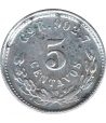 Moneda de México 5 Centavos 1899 Guanajuato. Plata  - 2