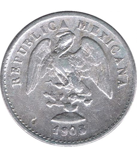Moneda de México 5 Centavos 1903 MoM. Plata  - 1