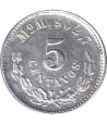Moneda de México 5 Centavos 1904 MoM. Plata  - 2