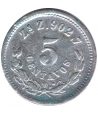 Moneda de México 5 Centavos 1889 Zacatecas. Plata  - 2