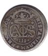 Moneda de España 2 Reales 1708 Carlos III Pretendiente. Plata  - 1