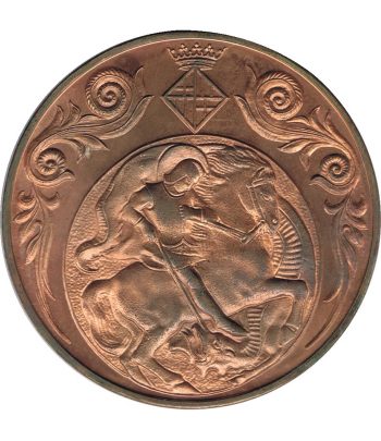 Medalla Barcelona II Convención Numismática de Aseconum 1981.  - 2