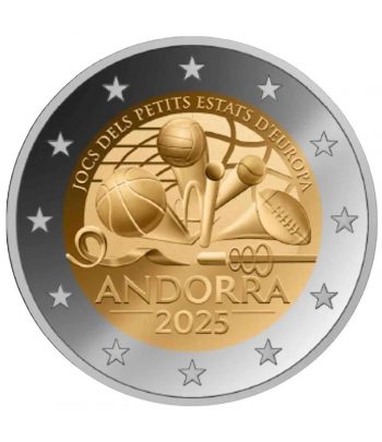 moneda 2 euros Andorra 2025 Jocs Petits Estats.  - 1
