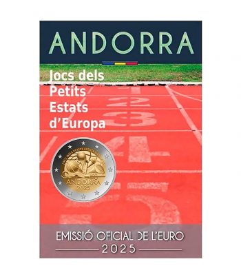 moneda 2 euros Andorra 2025 Jocs Petits Estats.  - 2