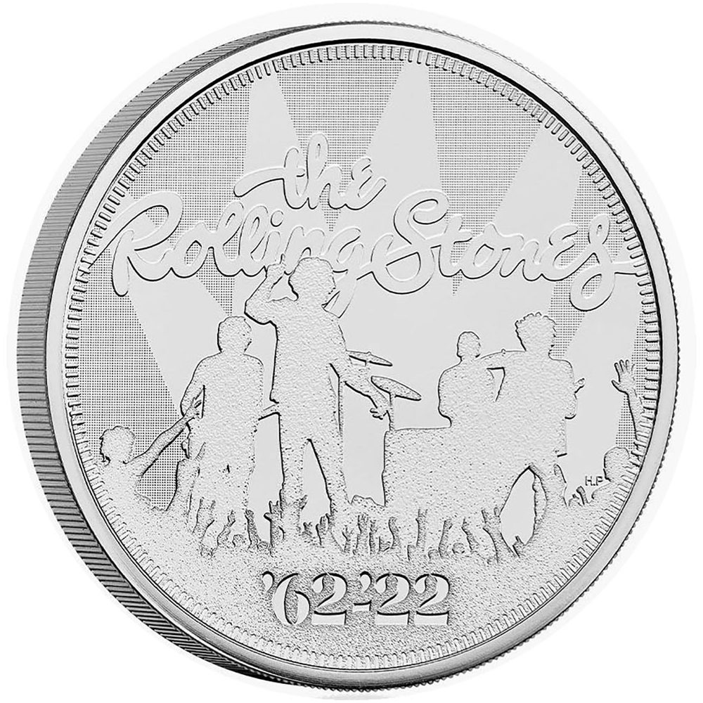 Moneda de niquel 5 Libras Inglaterra 2025 The Rolling Stones.  - 1