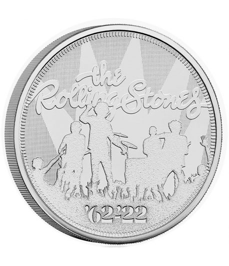 Moneda de niquel 5 Libras Inglaterra 2025 The Rolling Stones.  - 1