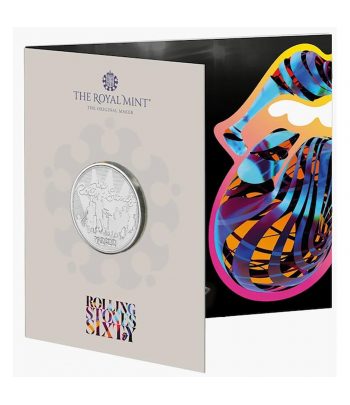 Moneda de niquel 5 Libras Inglaterra 2025 The Rolling Stones.  - 3