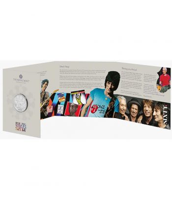 Moneda de niquel 5 Libras Inglaterra 2025 The Rolling Stones.  - 4