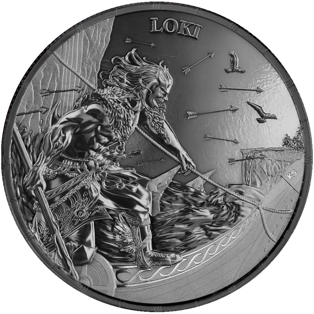 Moneda de plata Alemania 5 Mark 2025 Ragnarok Loki  - 1