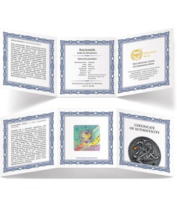 Moneda de plata Alemania 10 Mark 2025 Ragnarok. 2 onzas  - 5