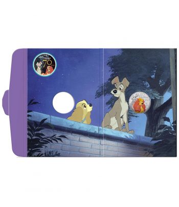 Moneda 10 euros de plata Francia 2025 Disney La Dama y el Vagabundo. Color  - 4