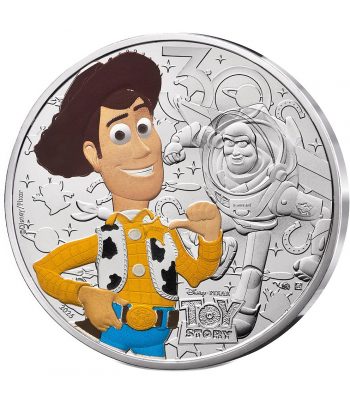 Moneda 10 euros de plata Francia 2025 Disney Toy Story. Color  - 1