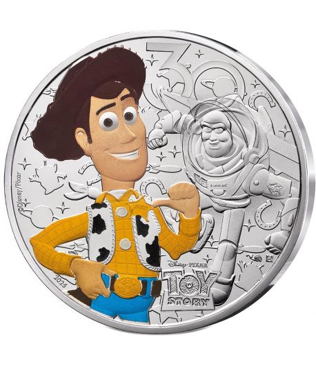 Moneda 10 euros de plata Francia 2025 Disney Toy Story. Color  - 1