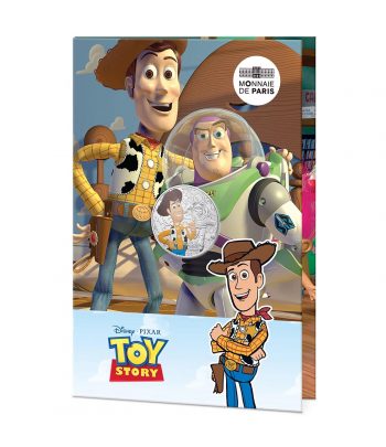 Moneda 10 euros de plata Francia 2025 Disney Toy Story. Color  - 3