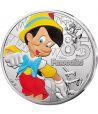 Moneda 10 euros de plata Francia 2025 Disney Pinocho. Color  - 1