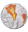 Moneda 10 euros de plata Francia 2025 Disney Los Aristogatos. Color  - 1