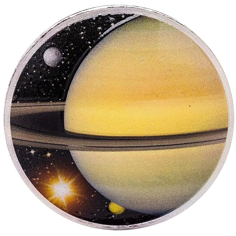 Moneda de plata 1$ Estados Unidos Saturno 2022.  - 1