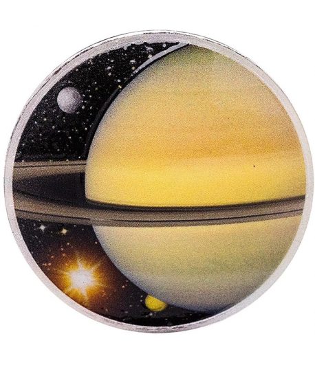 Moneda de plata 1$ Estados Unidos Saturno 2022.  - 1