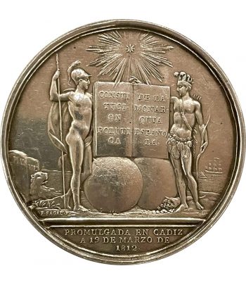 Medalla Promulgación de la Constitución de Cádiz 1812  - 2
