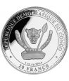 Moneda de plata 20 Francs Congo Megalodón 2025. Coloreada  - 2