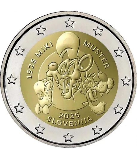 moneda 2 euros Eslovenia 2025 Miki Muster. Cómic  - 1