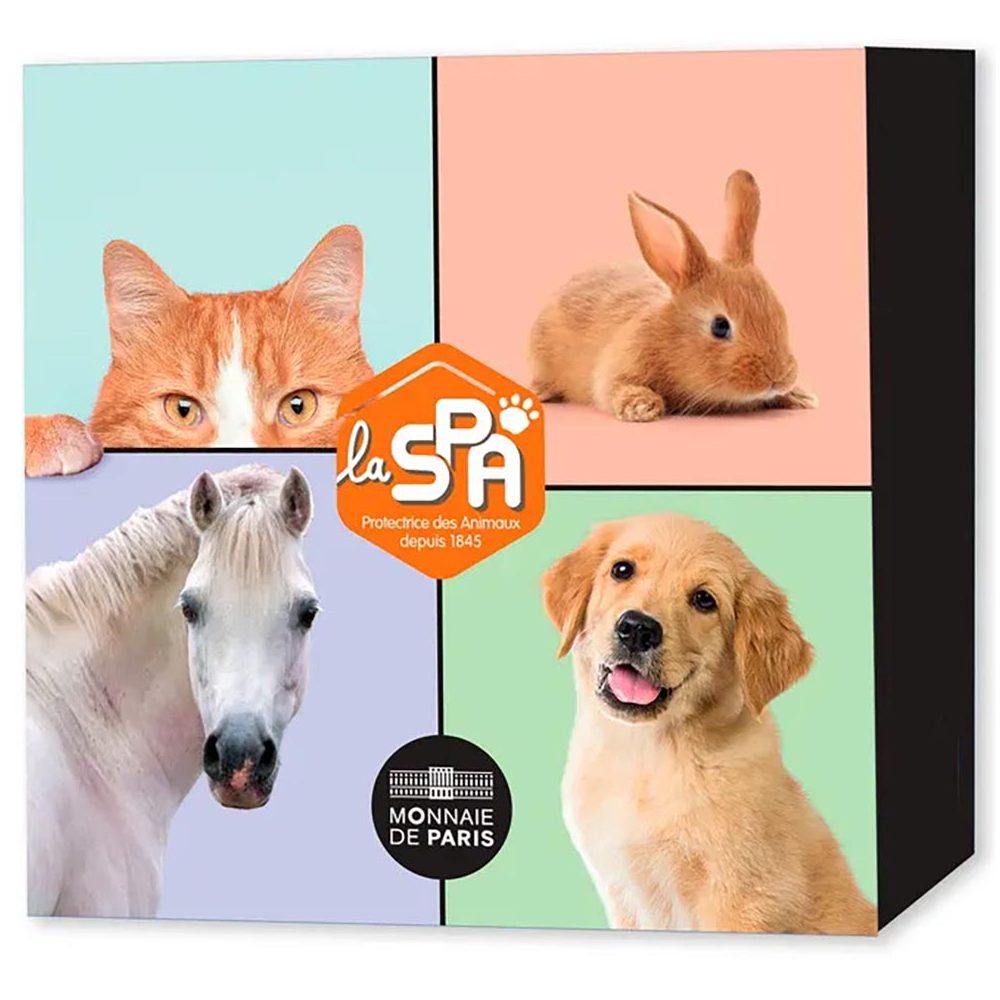 Monedas 5 euros Francia 2025 Colección 4 monedas animales domésticos  - 1