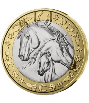Monedas 5 euros Francia 2025 Colección 4 monedas animales domésticos  - 2