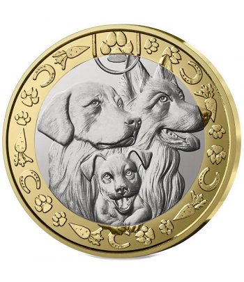 Monedas 5 euros Francia 2025 Colección 4 monedas animales domésticos  - 5