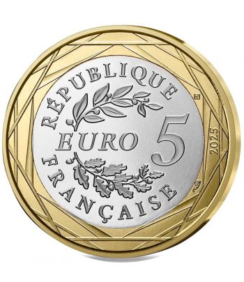 Monedas 5 euros Francia 2025 Colección 4 monedas animales domésticos  - 6