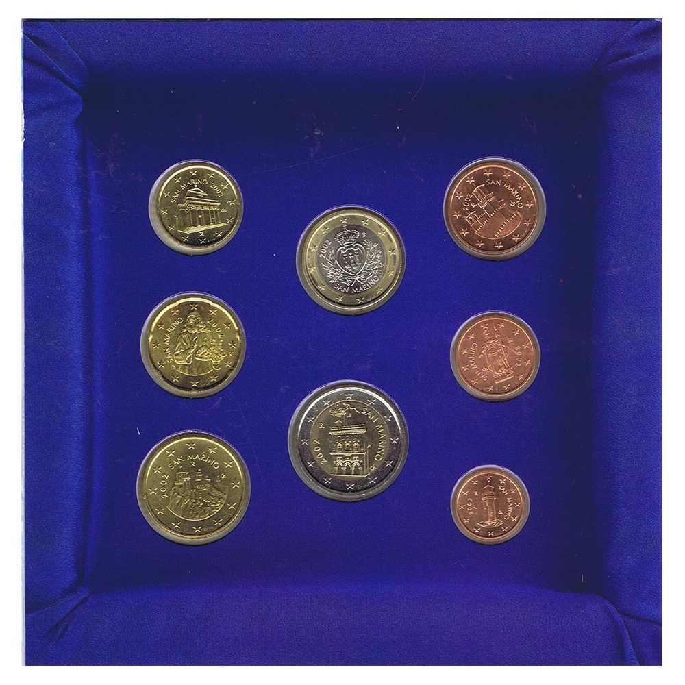 monedas euro serie San Marino 2002  - 1