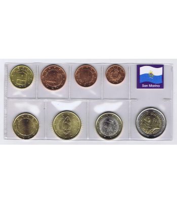 monedas euro serie San Marino mixta. Nuevo diseño.  - 1