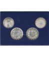 Estuche 4 monedas plata Austria Salzburgo.  - 2