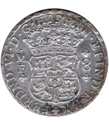 Moneda de España 8 Reales 1748 Fernando VI Méjico MF. Plata.  - 2