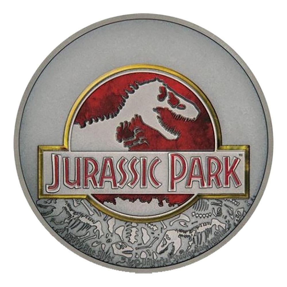 Moneda de plata Niue 2018 2$ Jurassic Park  - 1