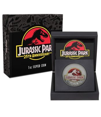 Moneda de plata Niue 2018 2$ Jurassic Park  - 3