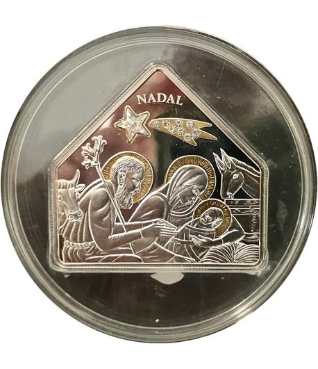 Moneda 10 Diners Andorra 2007 Navidad. Plata  - 1