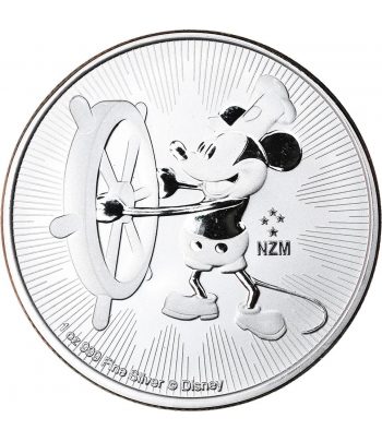Moneda de plata 2$ Niue Disney Mickey 2017.  - 1
