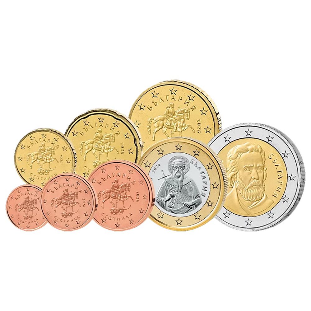 monedas euro Bulgaria 2026 serie de 8 monedas  - 1