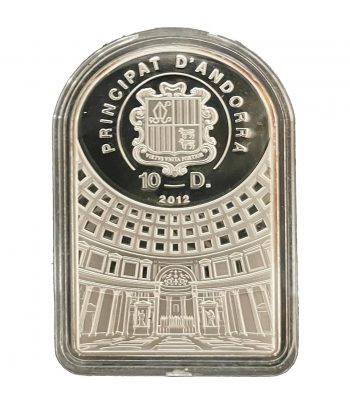 Moneda de Plata 10 Diners Andorra 2012 Diosa Venus.  - 2