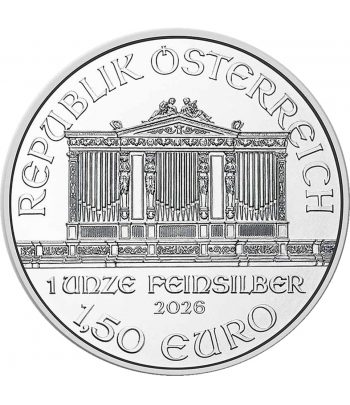 Moneda de plata 1,5 euros Austria Filarmonica 2026.  - 1