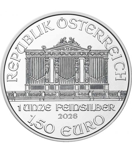 Moneda de plata 1,5 euros Austria Filarmonica 2026.  - 1