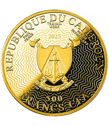 Moneda 500 Francs Camerún 2025 Cézanne. Plata  - 2