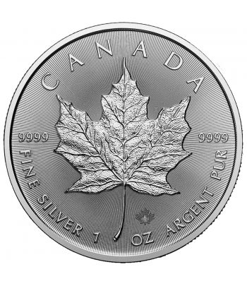 Moneda onza de plata 5$ Canadá Maple 2026.  - 1