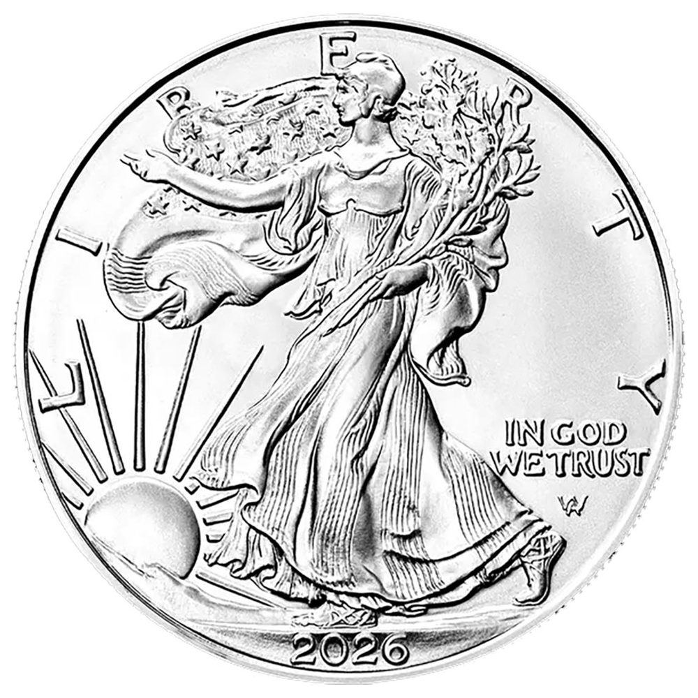 Moneda de plata 1$ Estados Unidos Liberty 2026.  - 1