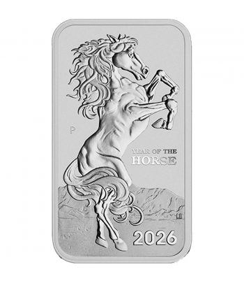 Moneda de plata Australia 1$ Año Caballo 2026. Lingote  - 1