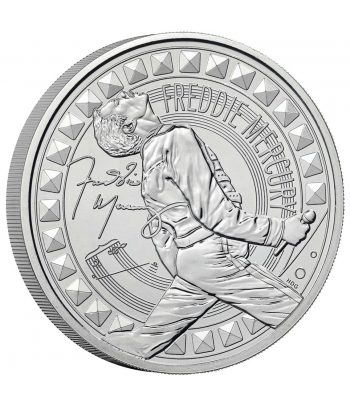 Moneda de niquel 5 Libras Inglaterra 2025 Freddie Mercury. Música.  - 1