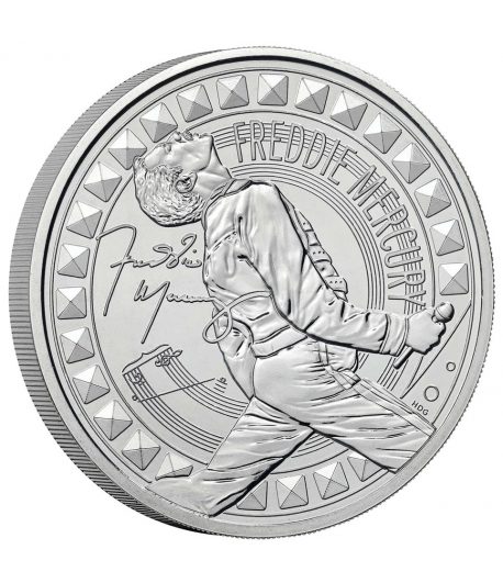 Moneda de niquel 5 Libras Inglaterra 2025 Freddie Mercury. Música.  - 1